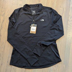 The North Face Women's Warm Essential 1/4-Zip Pullover Top in Black - Size XL